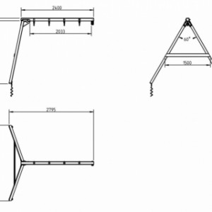 Tailles différentes du balançoire additive