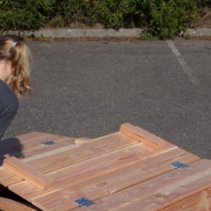 Bac à sable Cubic est fabriquée en bois de Douglas