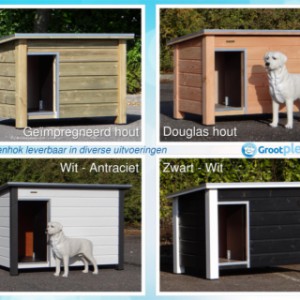 La niche pour chien « Loebas » est disponible en plusieurs versions