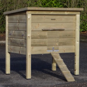 Poulailler avec porte verrouillable