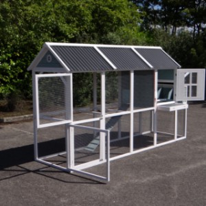 Beau poulailler au jardin!