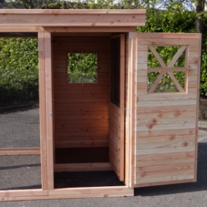 Grande voliere avec sas pratique