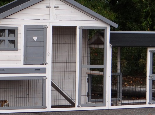 Ensemble d'isolation en plexiglass · pour clapier pour lapin Holiday Medium avec enclos Space Medium