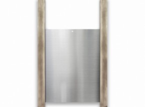 Chickenguard porte coulissante en aluminium et 2 rail en bois de chêne de 60cm 30x40cm