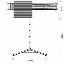 Zone de la balançoire de fixation