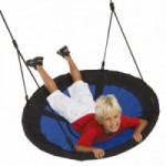 Balançoire de nid swibee bleu