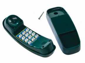 Téléphone en plastique vert