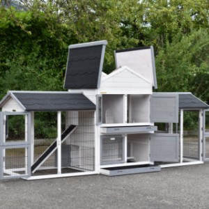 Clapier pour cochon d'inde Double Medium a plusiurs portes