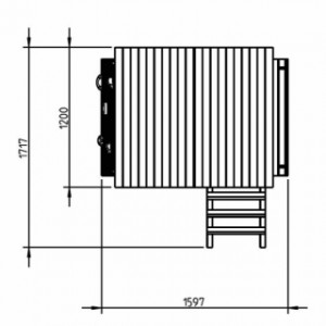 Équipment de jeu Belvedere 120 | dimensions de la surface