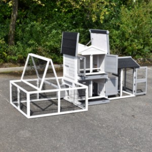 Le clapier pourr cochon d'inde Double Small a plusieurs portes