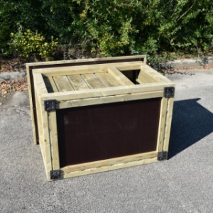 Niche pour chien Block Extra Large a un sol de contreplaqué filmé
