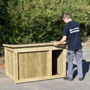 Niche pour chien Block Large peut être laissé dehors pas tout le temps