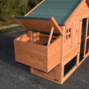 Clapier pour lapin Holiday Small | la pondoir a un toit articulé