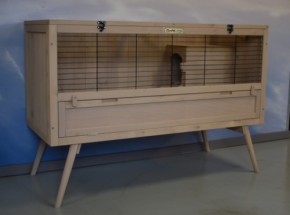 Cage pour lapin - cage pour cochon d'inde Nina 120x50x82cm