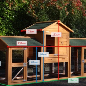 Tailles différentes du clapier pour lapin Ambiance Small