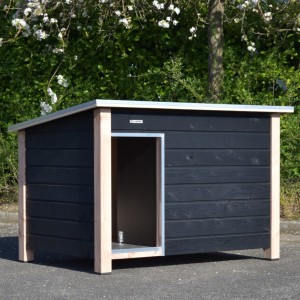Niche pour chien Loebas · noir/Douglas · 185x125x122cm