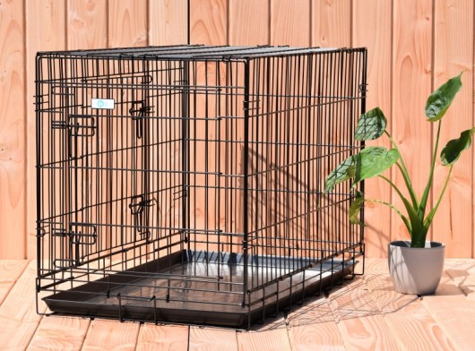 Cage pour chien Strong 93cm - avec 2 portes 93x57x65cm