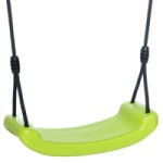 Siège de balançoire en plastique vert lime - BR-cord noir