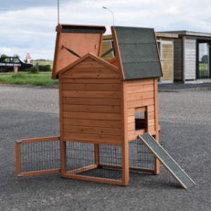 Le clapier Prestige Small possède de nombreuses ouvertures