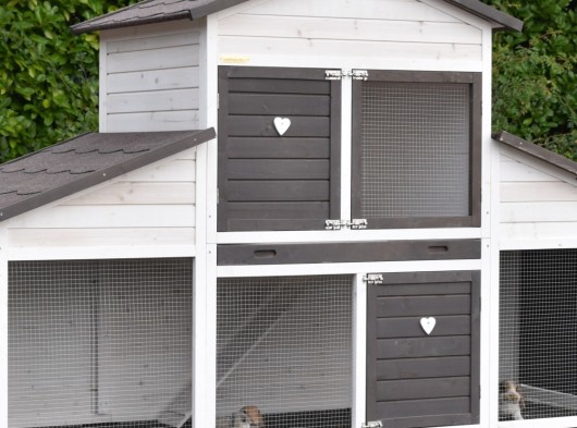 Ensemble d'isolation en plexiglass · pour clapier pour lapin Annemieke Extra Large