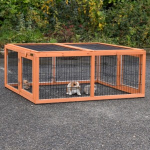 Enclos pour lapin Multirun · anti-mordillage · 116x109x49cm