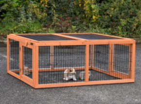 Enclos pour lapin Multirun · anti-mordillage · 116x109x49cm
