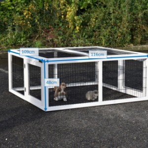 Différentes tailles de l’enclos pour lapins Multirun