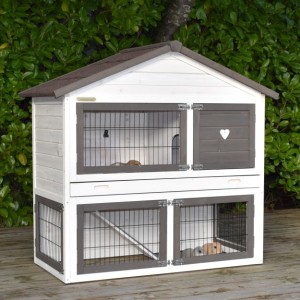 Clapier pour lapin Regular Medium · incl. ensemble d'isolation · 125x67x118cm