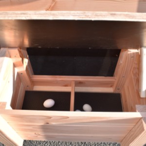 Avec le poulailler Chicky, ramasser les œufs devient facile