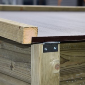 Le toit du poulailler Chicky est équipée avec charnières solides