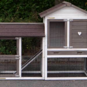 Clapier blanc en bois Prestige Small