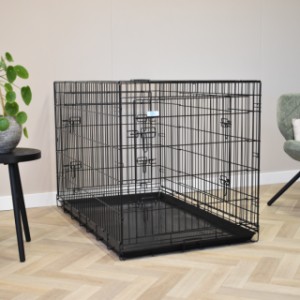 La cage pour chien Strong XXL convient aux chiens de grande taille, comme par exemple le bouvier