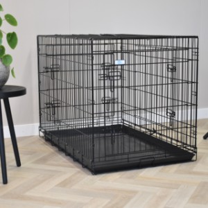 La cage pour chien Strong XL convient à un chien de taille moyenne, comme un Golden Retriever