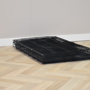 La cage pour chien Strong L peut être facilement pliée