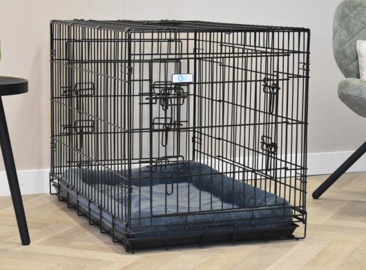 Cage pour chien avec coussin - Strong L · 3-portes · 93x58x66cm