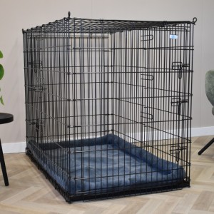 Cage pour chien 3XL avec coussin · 2-portes · 136x85x110cm