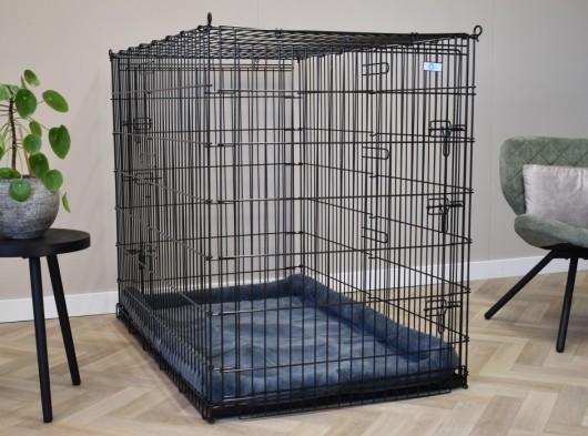 Cage pour chien 3XL avec coussin · 2-portes · 136x85x110cm