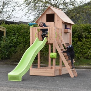 Maison de jeux Dream 150 avec toboggan - Bois de Douglas 460x215x316cm