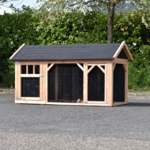 Clapier pour lapin Belle 2 est fabriquée en bois Douglas