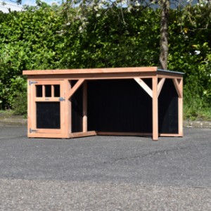 Niche pour chien Isa 2 a un grande véranda