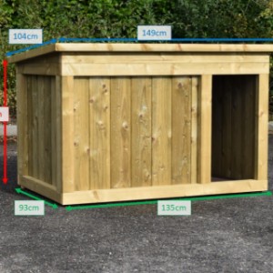 Tailles différentes de la niche pour chien Block Large