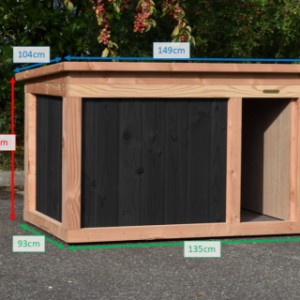 Tailles différentes de la niche pour chien Block Large