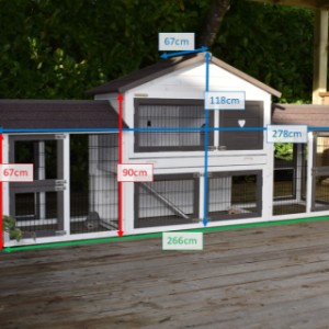 Tailles différentes du clapier pour lapin Regular Medium