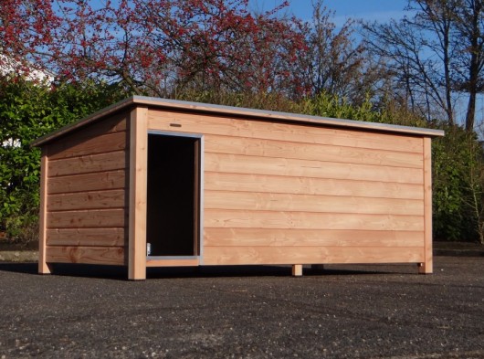 Niche Loebas XXL - en Bois Douglas, Isolée 310x155x122cm.