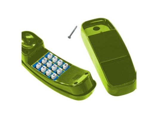 Téléphone vert citron pour l'aire de jeux et la maison de jeux