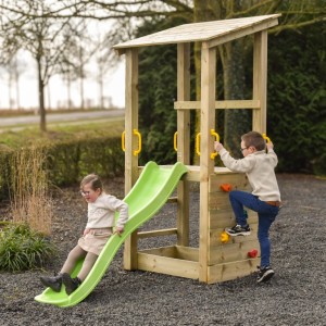 Équipment de jeu Plan 90 avec toboggan · 114x226x226cm