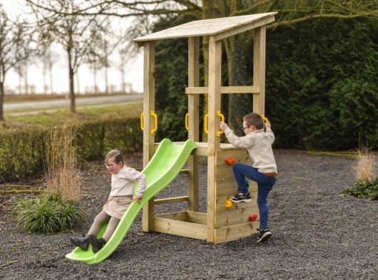 Équipment de jeu Plan 90 avec toboggan · 114x226x226cm