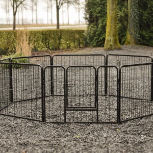 Parc enclos pour chiots Octa noir - Hauteur 60 cm