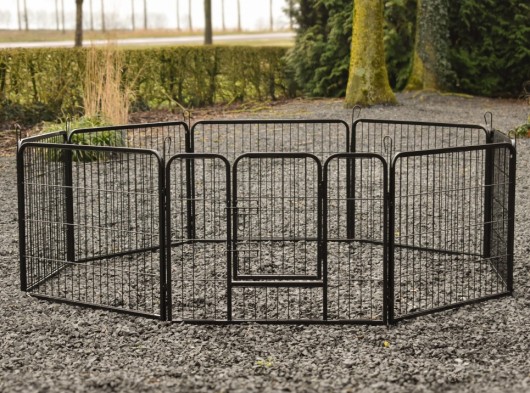 Parc enclos pour chiots Octa noir - Hauteur 60 cm