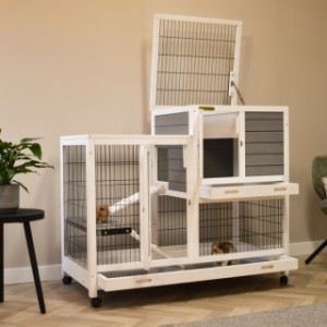 Cage à lapin Esmee a plusieurs ouvertures